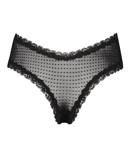 V-shape Mesh Brazilian, Black