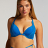 Milaan Padded Underwired Push-Up Bra, Blue