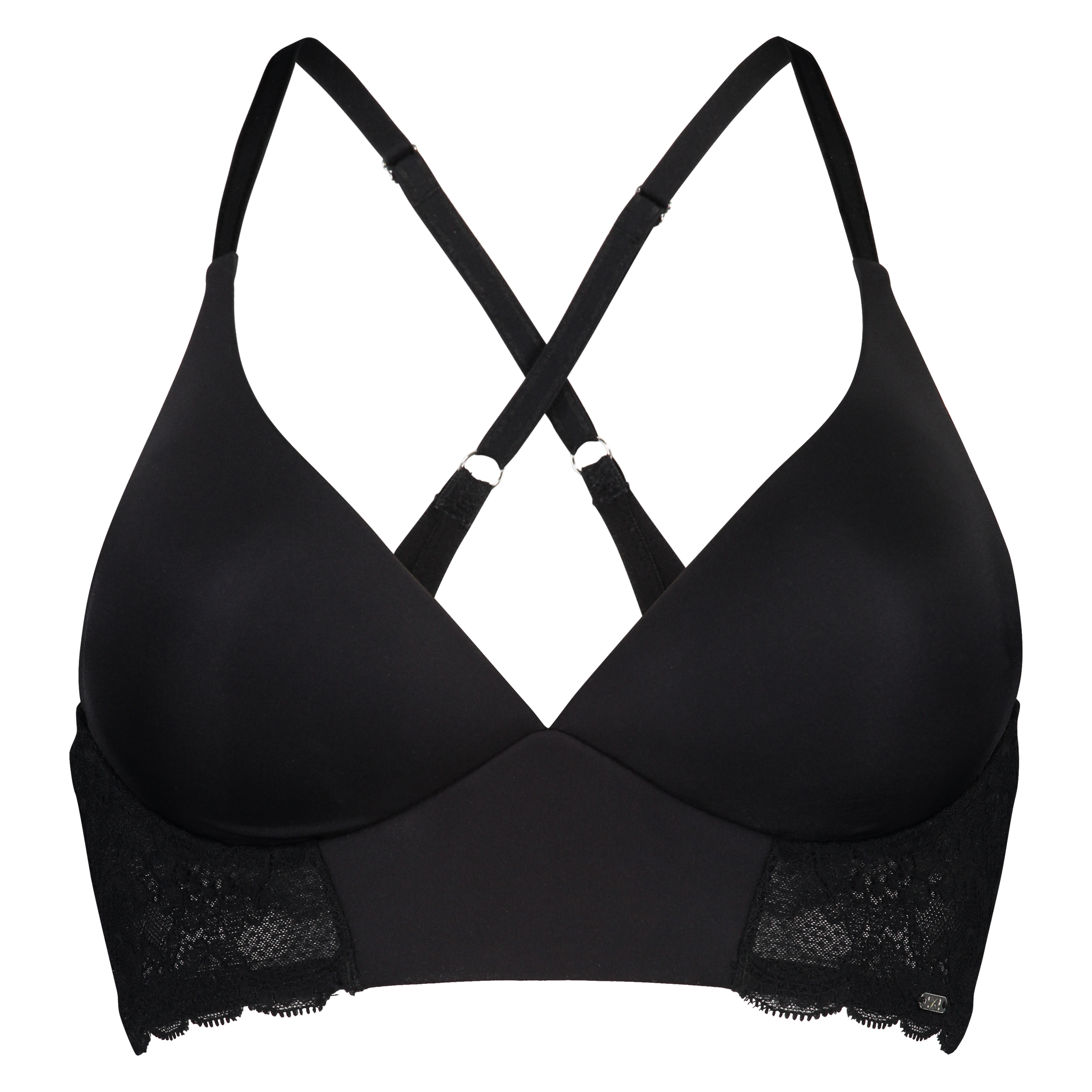 Hope Lace Padded Non-Underwired Bra, Black, main