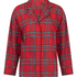 Flannel Pyjama Top, Red
