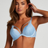Isabella Padded Push-Up Underwired Bra, Blue
