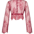 All-over Lace Top, Red
