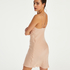Satin button down slip dress, Pink