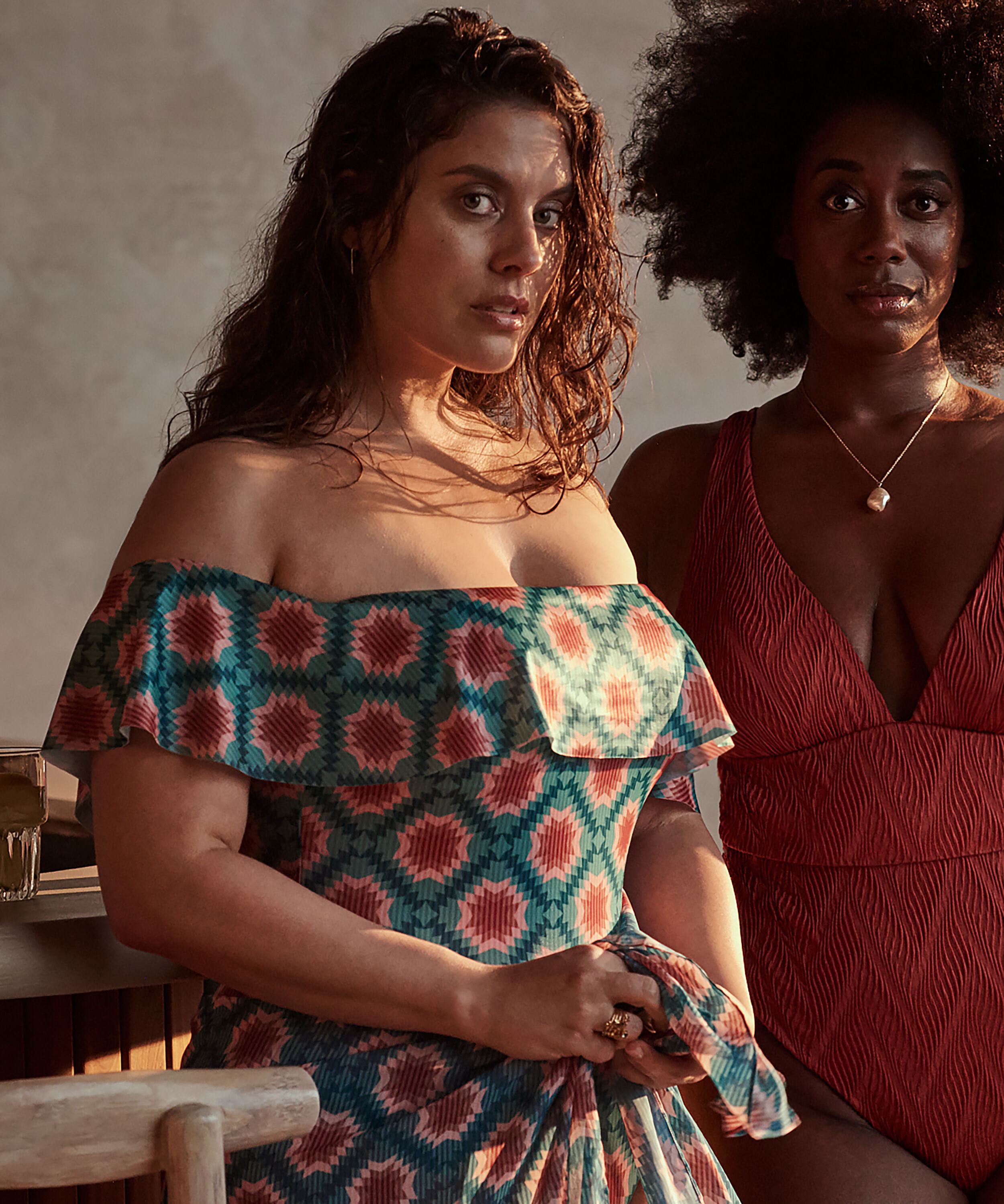 Paramaribo ruffle swimsuit I AM Danielle, White