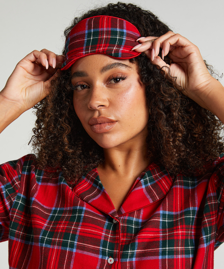 Flannel Sleeping Mask, Red