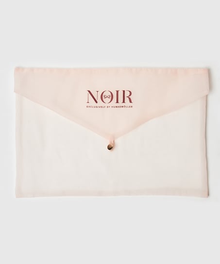 Silk lace trim kimono, Pink