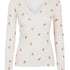 Pointelle Pyjama Top, White