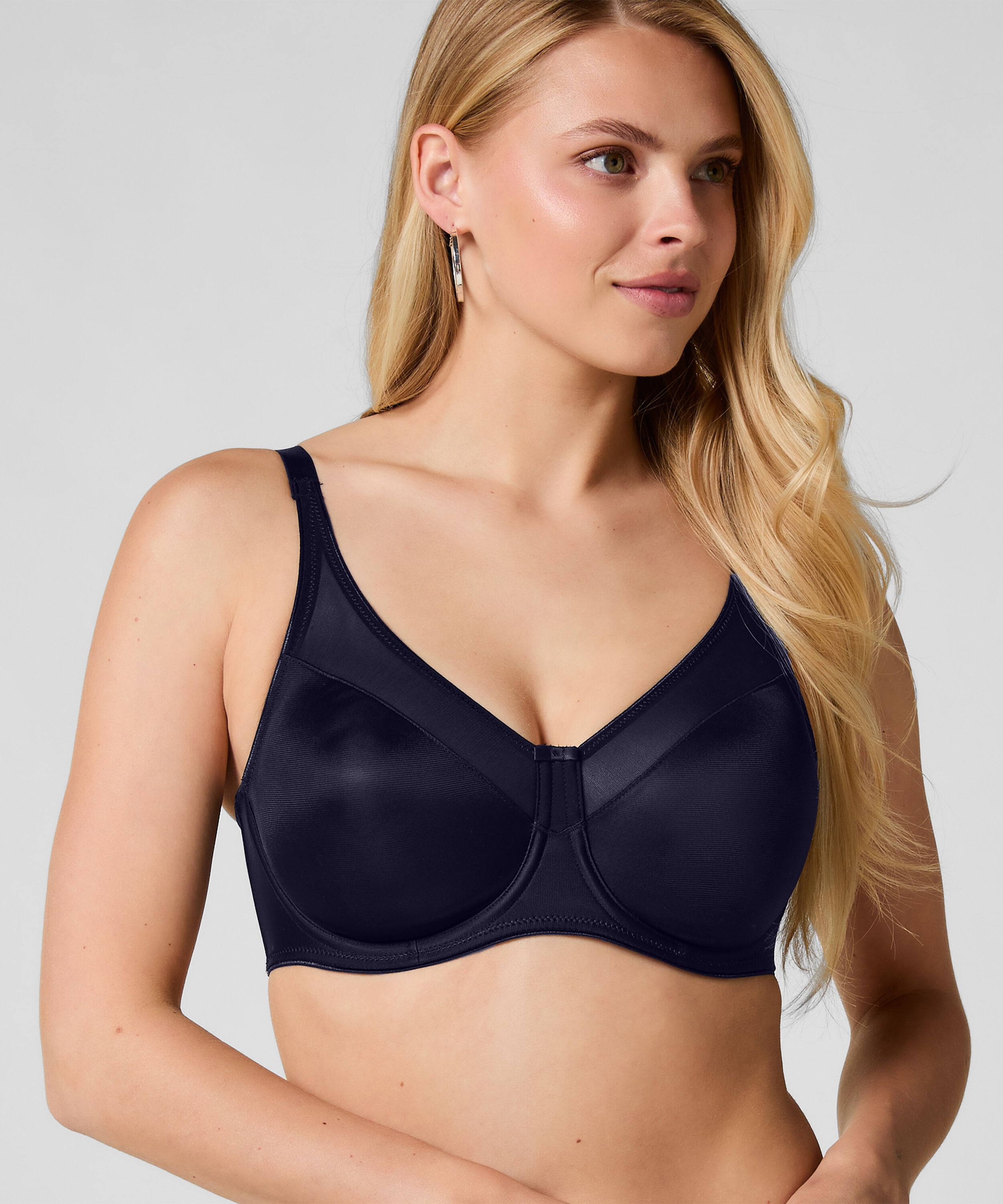 Nina Non-Padded Underwired Minimizer Bra, Blue Nina Non-Padded Underwired Minimizer Bra, Blue