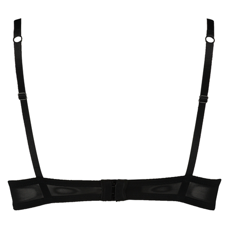 Padded underwired push-up bra Elle, Black