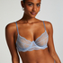 Isabelle Non-Padded Underwired Bra, Blue