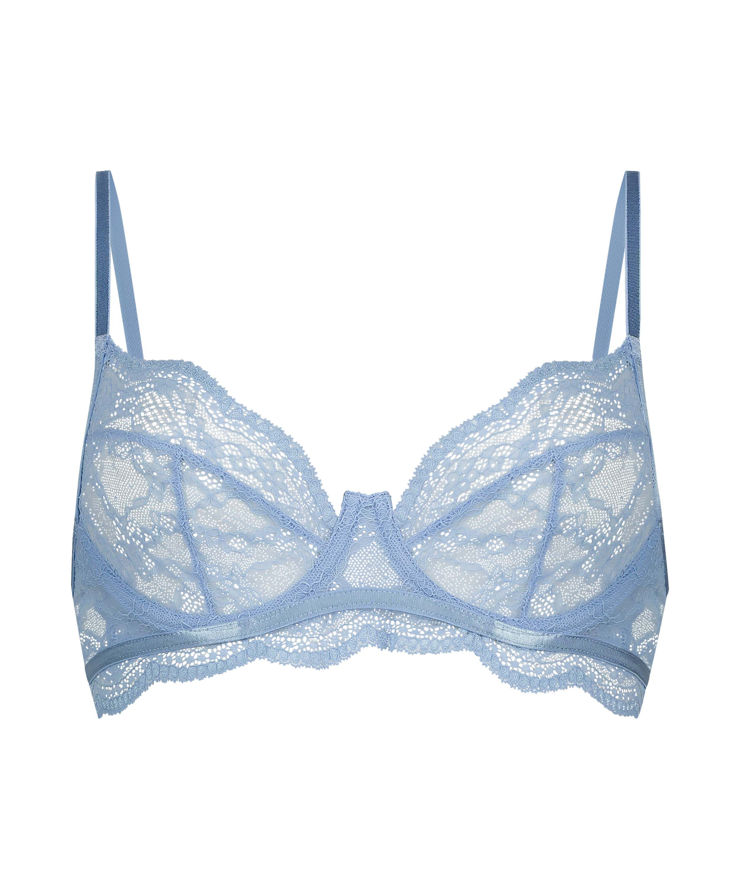 Isabelle Non-Padded Underwired Bra, Blue, main