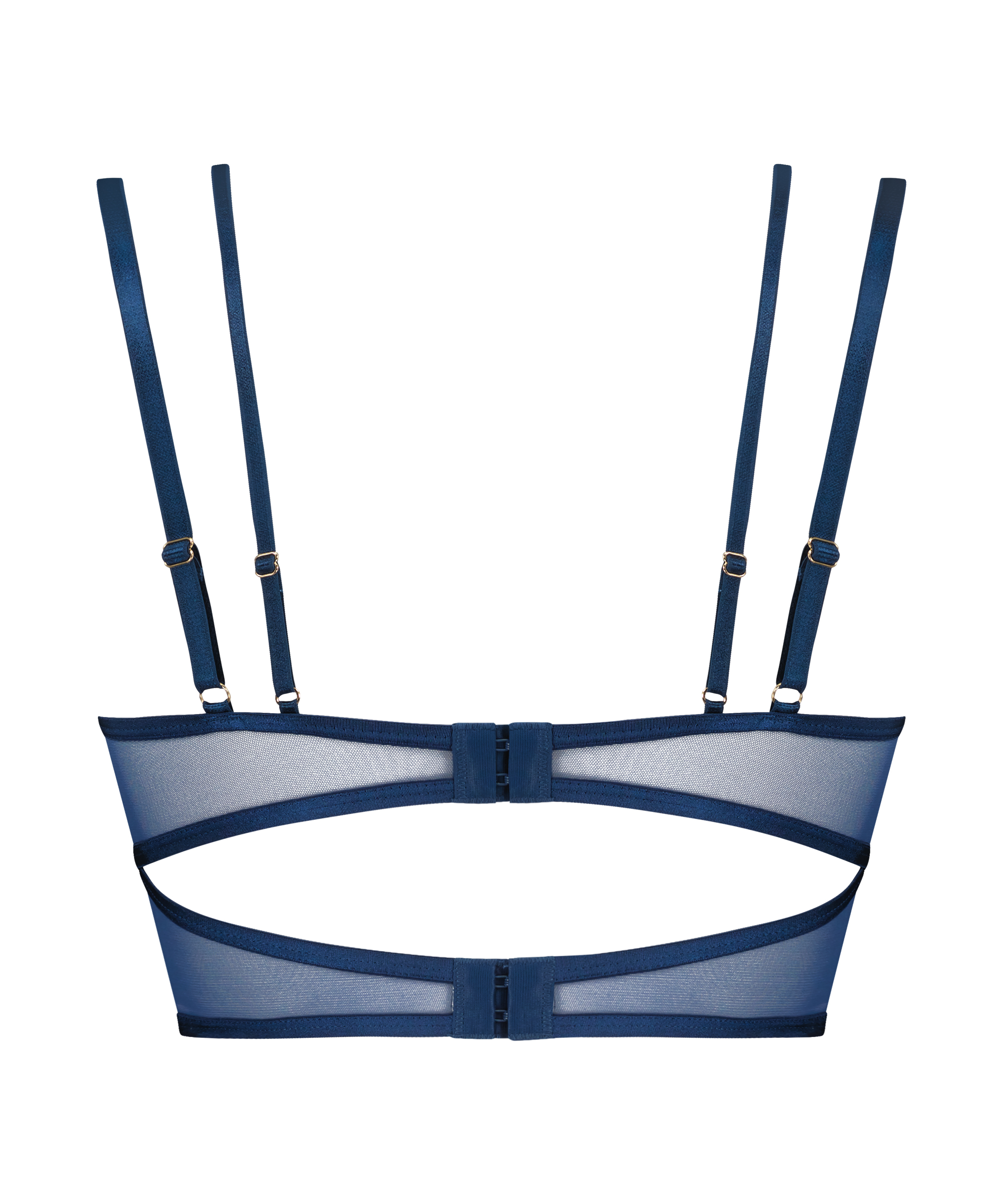 Constance Non-Padded Underwired Longline Bra, Green, main