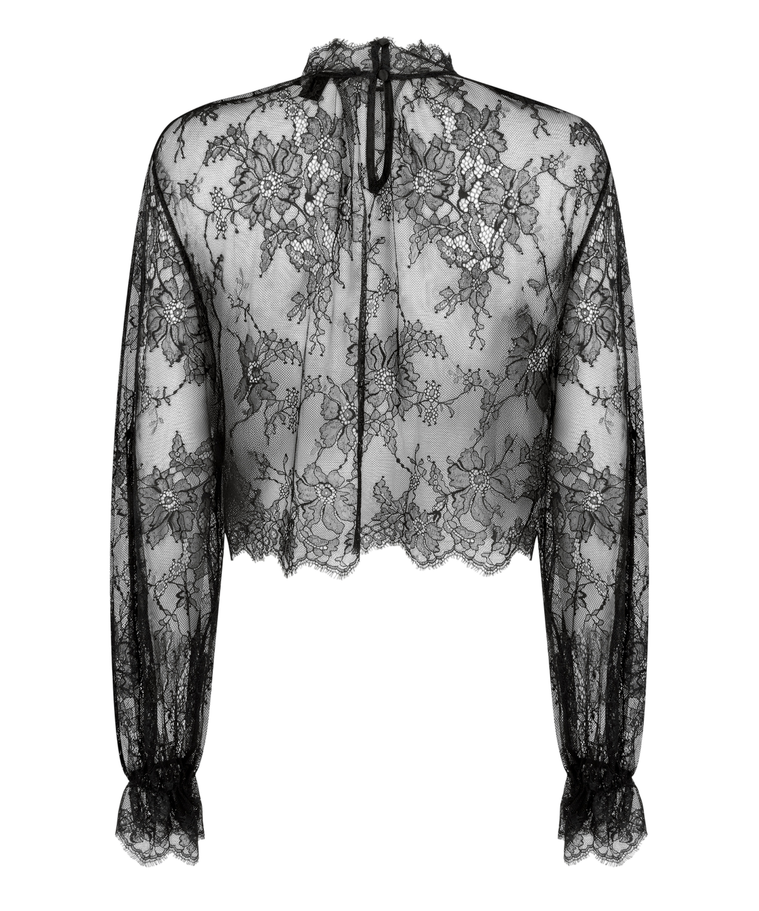 Pyjama Top Cecilia, Black, main