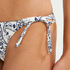 Paisley Brazilian tanga bikini bottoms, White