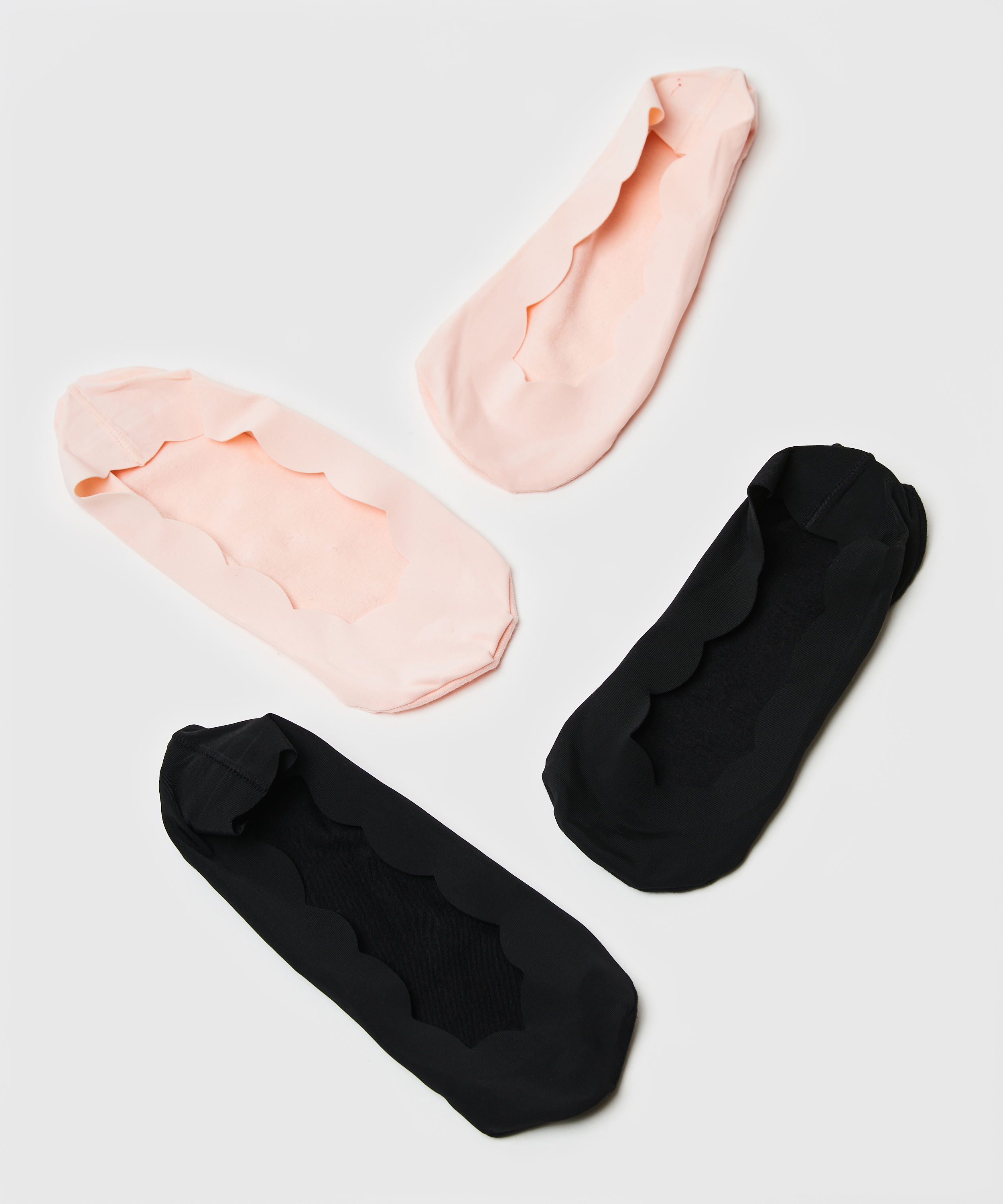 2 pairs Lasercut Footsies, Pink, main