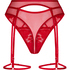 Withney Suspender Thong, Red