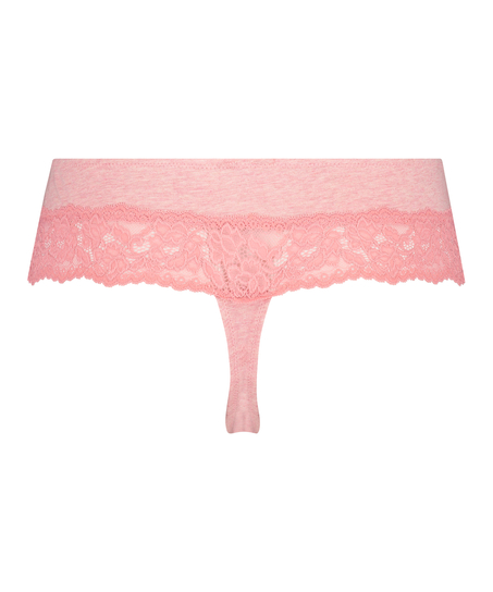 Cotton boxer thong, Pink