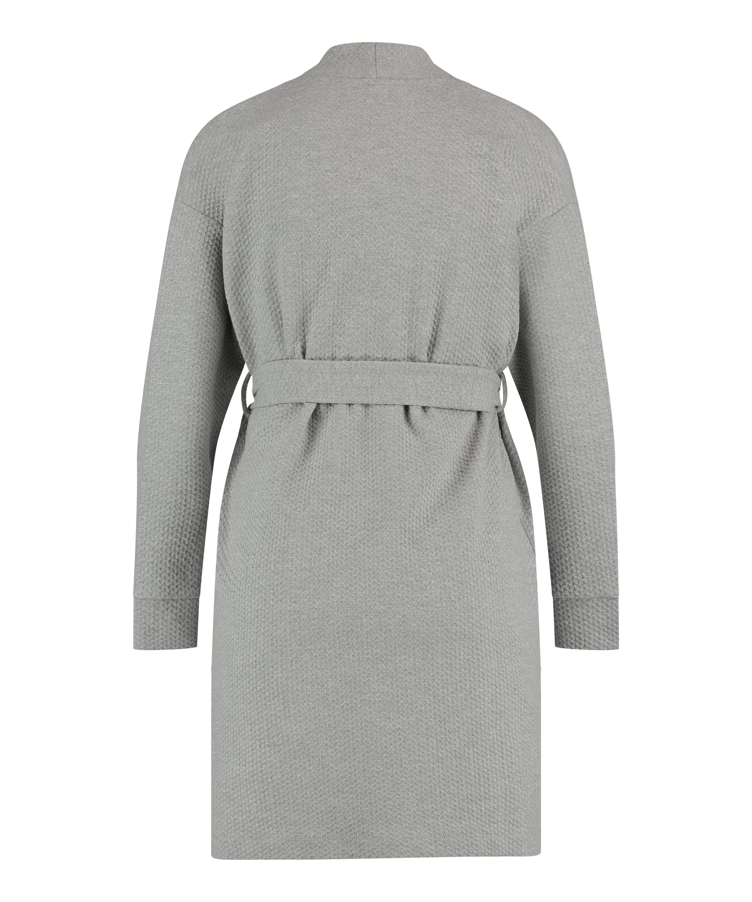 Jacquard Bathrobe, Grey, main