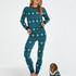 Fleece Pyjama Set, Blue