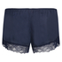Satin pyjama shorts, Blue