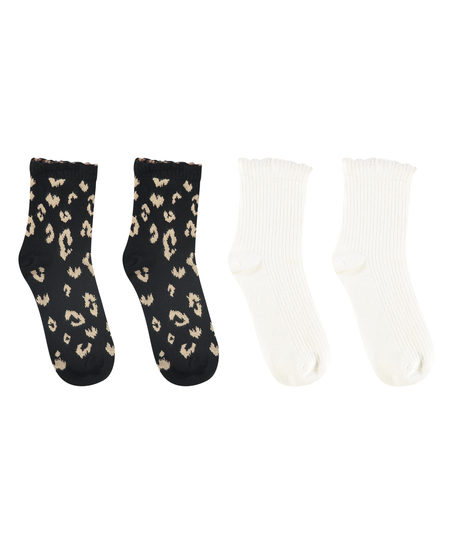 2-Pack Socks, Black