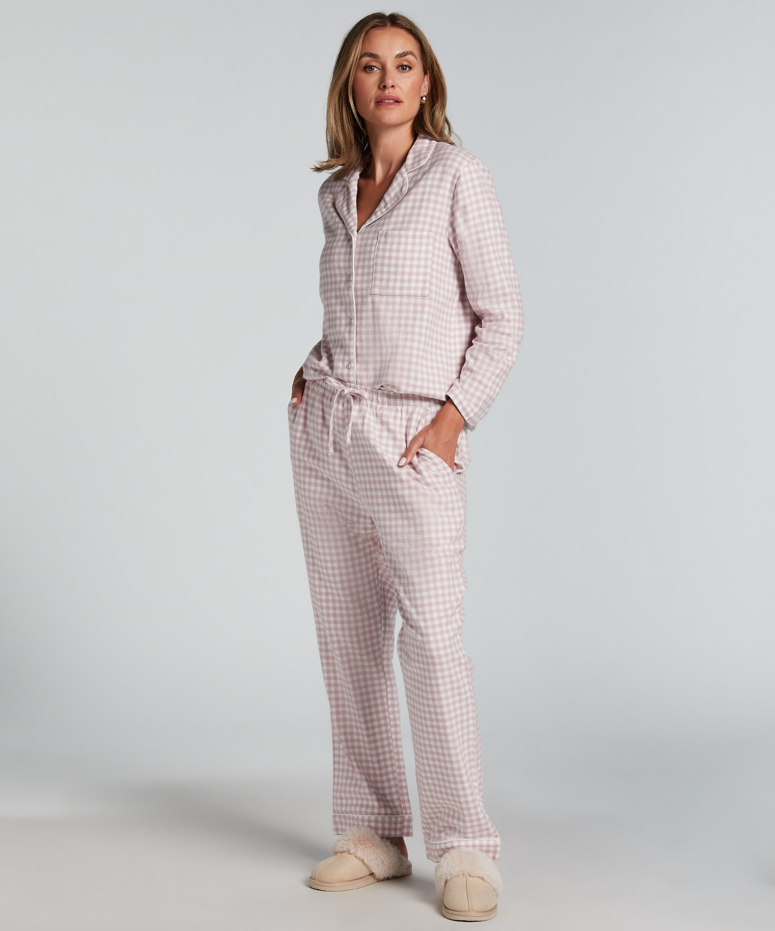 Flannel Pyjama Pants, Purple