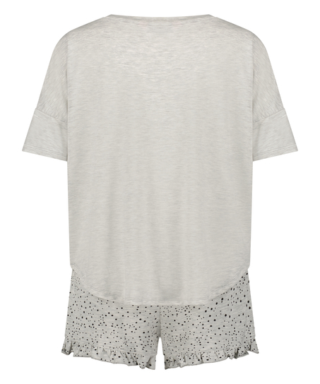 Short Pyjama Set, Grey
