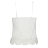 Bridal Satin Cami Top, White