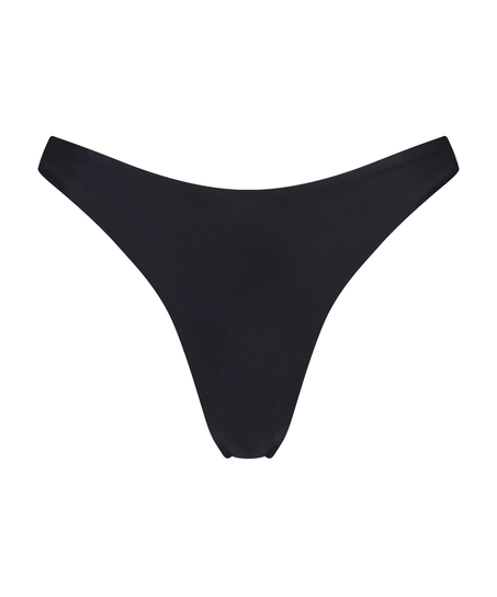 Juicy High Leg Bikini Bottoms, Black