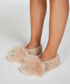 Heart mesh socks, Red