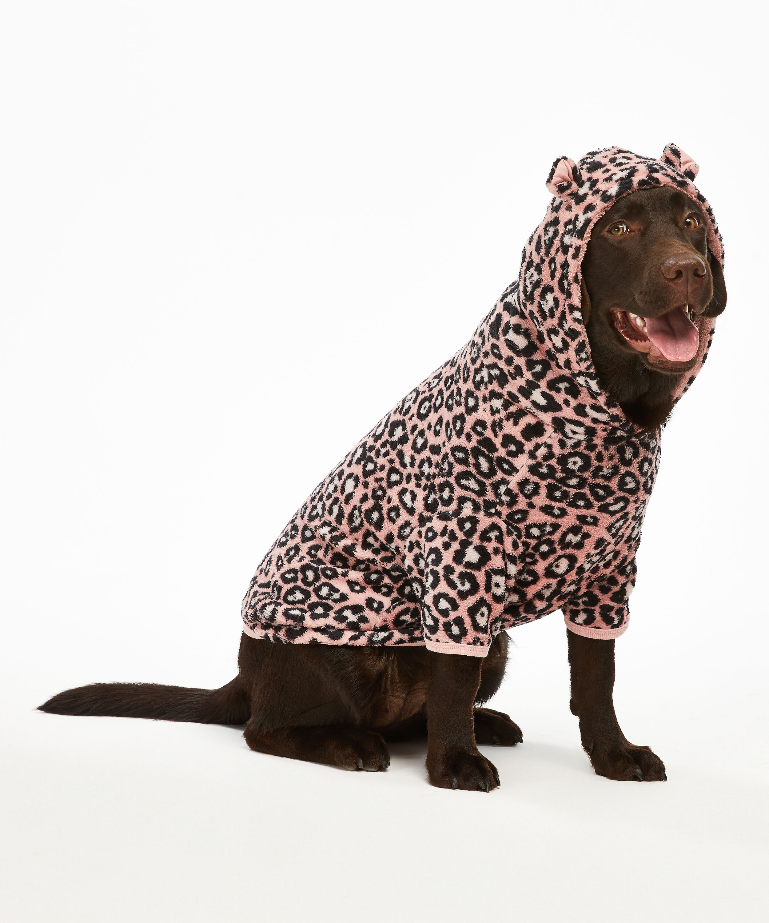 Dog's Fleece Onesie, Pink