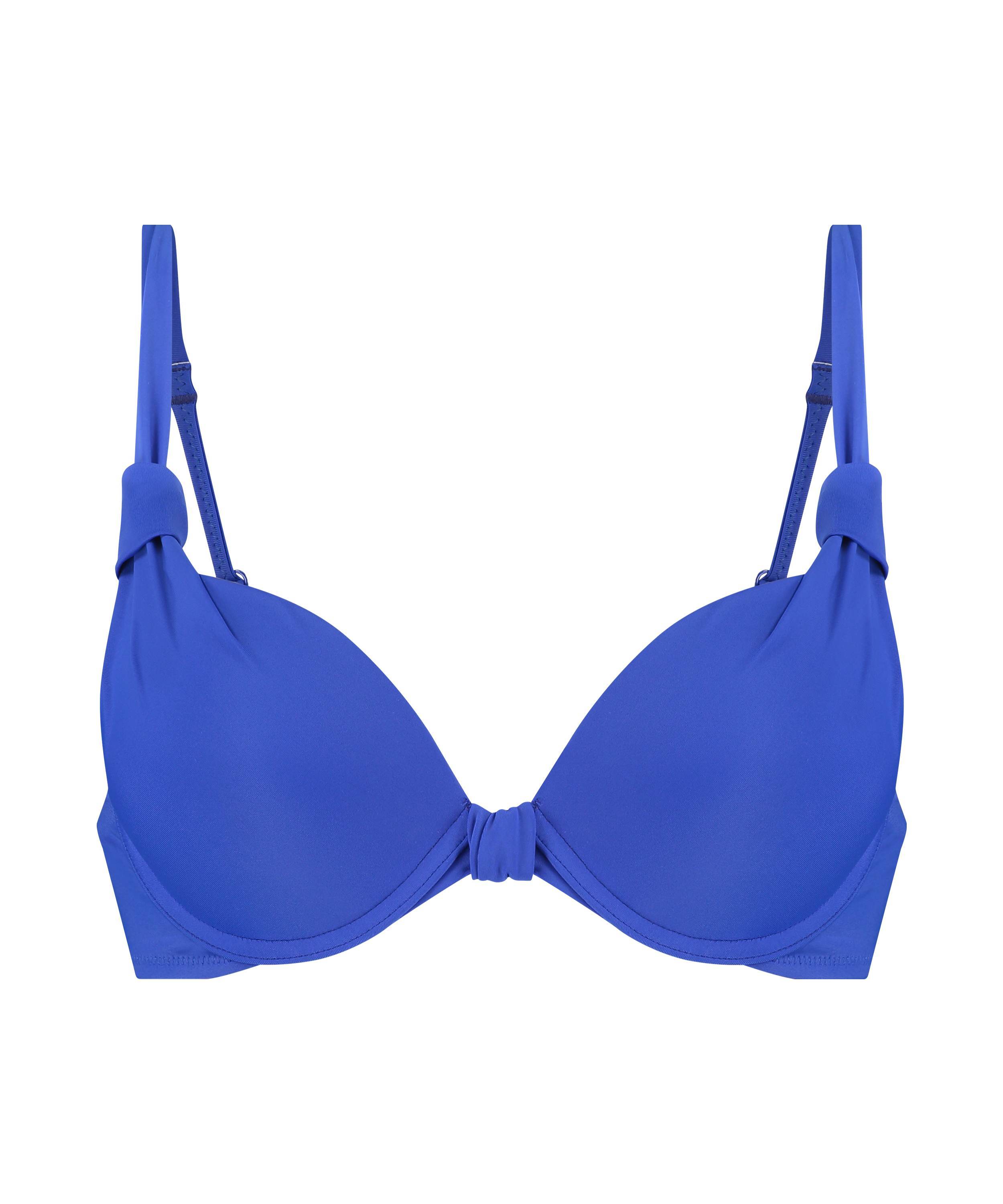 Luxe padded push-up bikini top Cup A - E, Blue, main