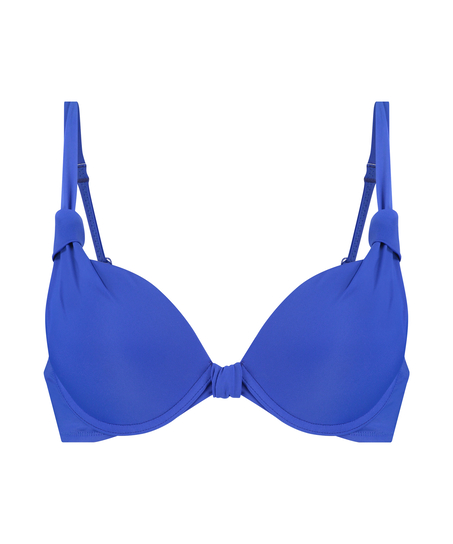 Luxe padded push-up bikini top Cup A - E, Blue