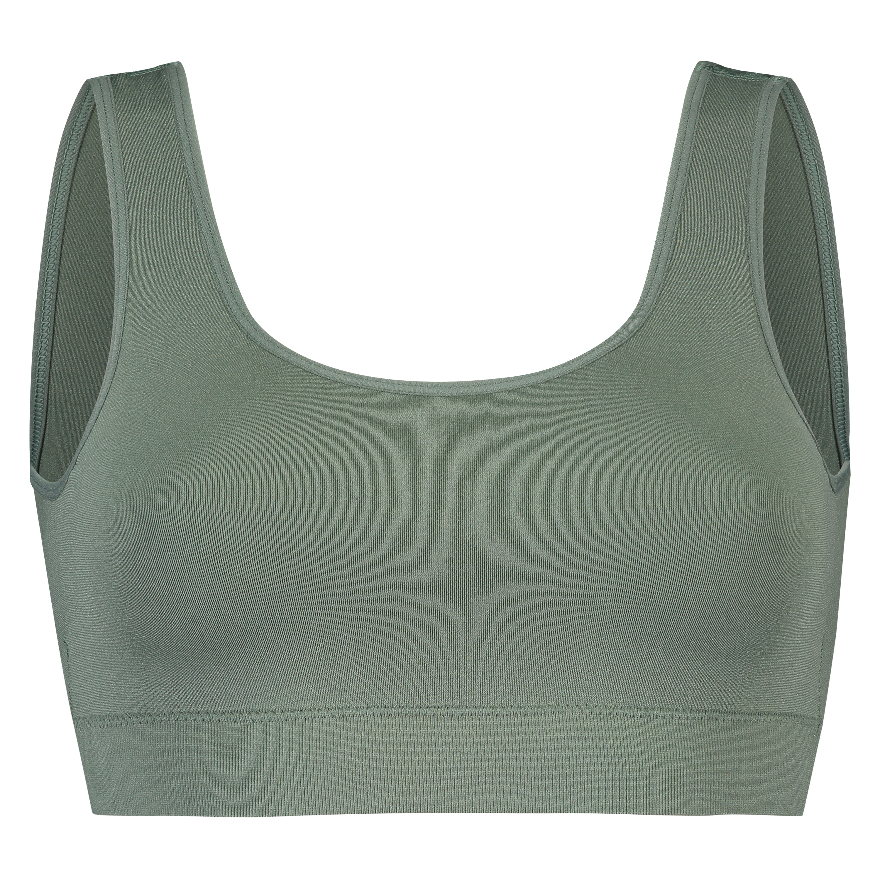 Seamless bralette, Green, main
