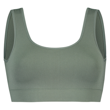 Seamless bralette, Green