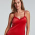 Velours Lace Cami Top, Red