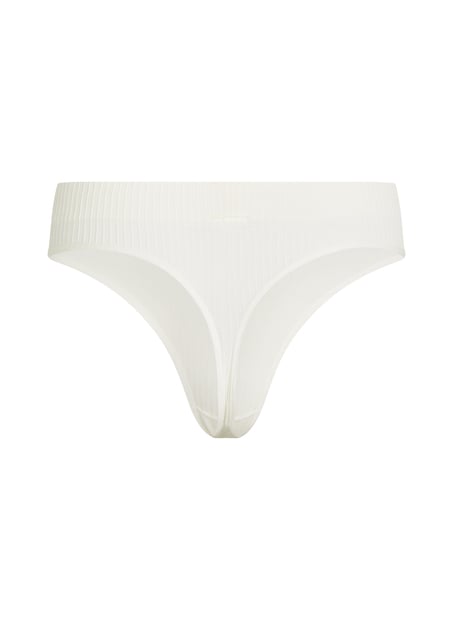 Dianne High Leg Thong, White