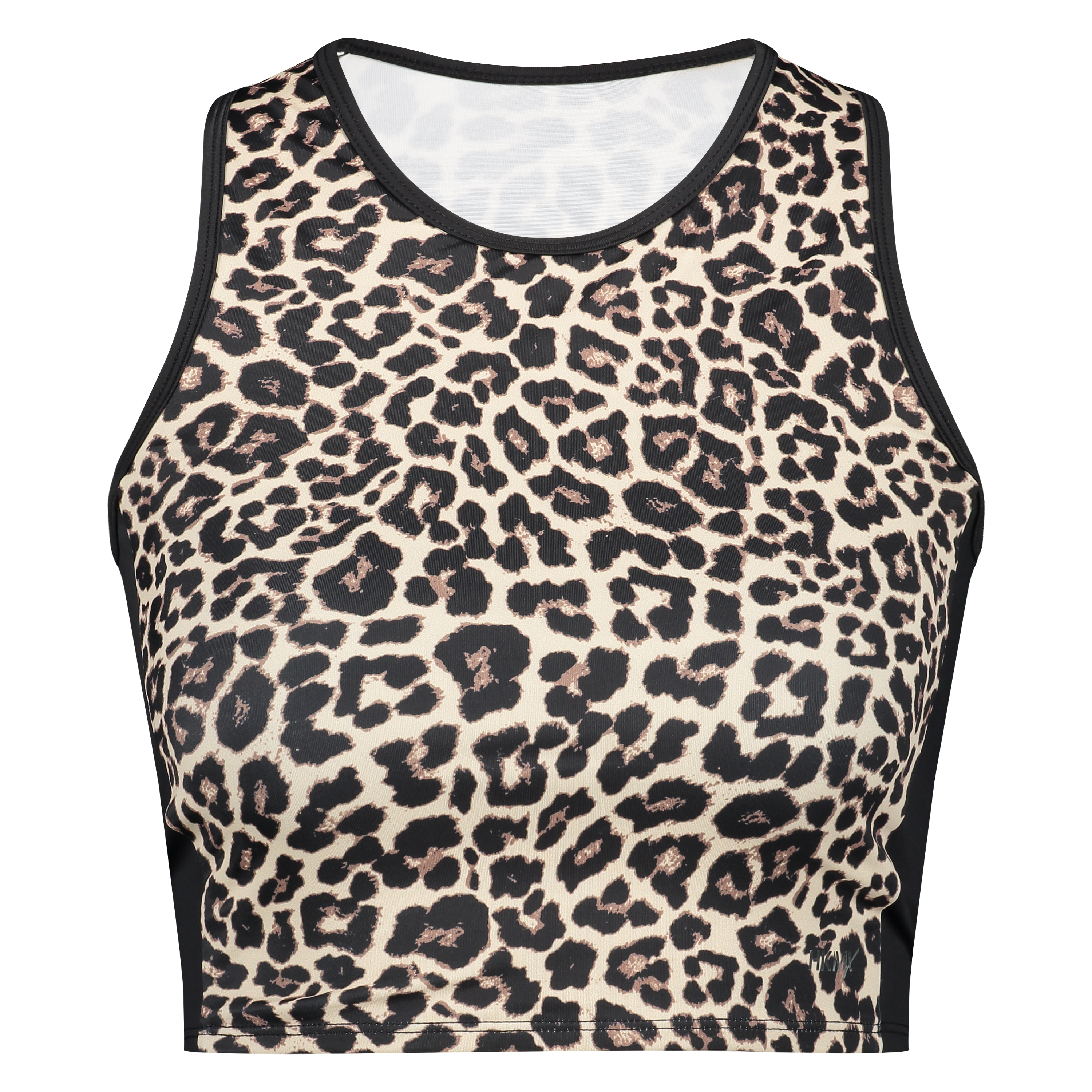 HKMX Leopard Sports cropped tanktop, Grey, main