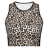 HKMX Leopard Sports cropped tanktop, Grey