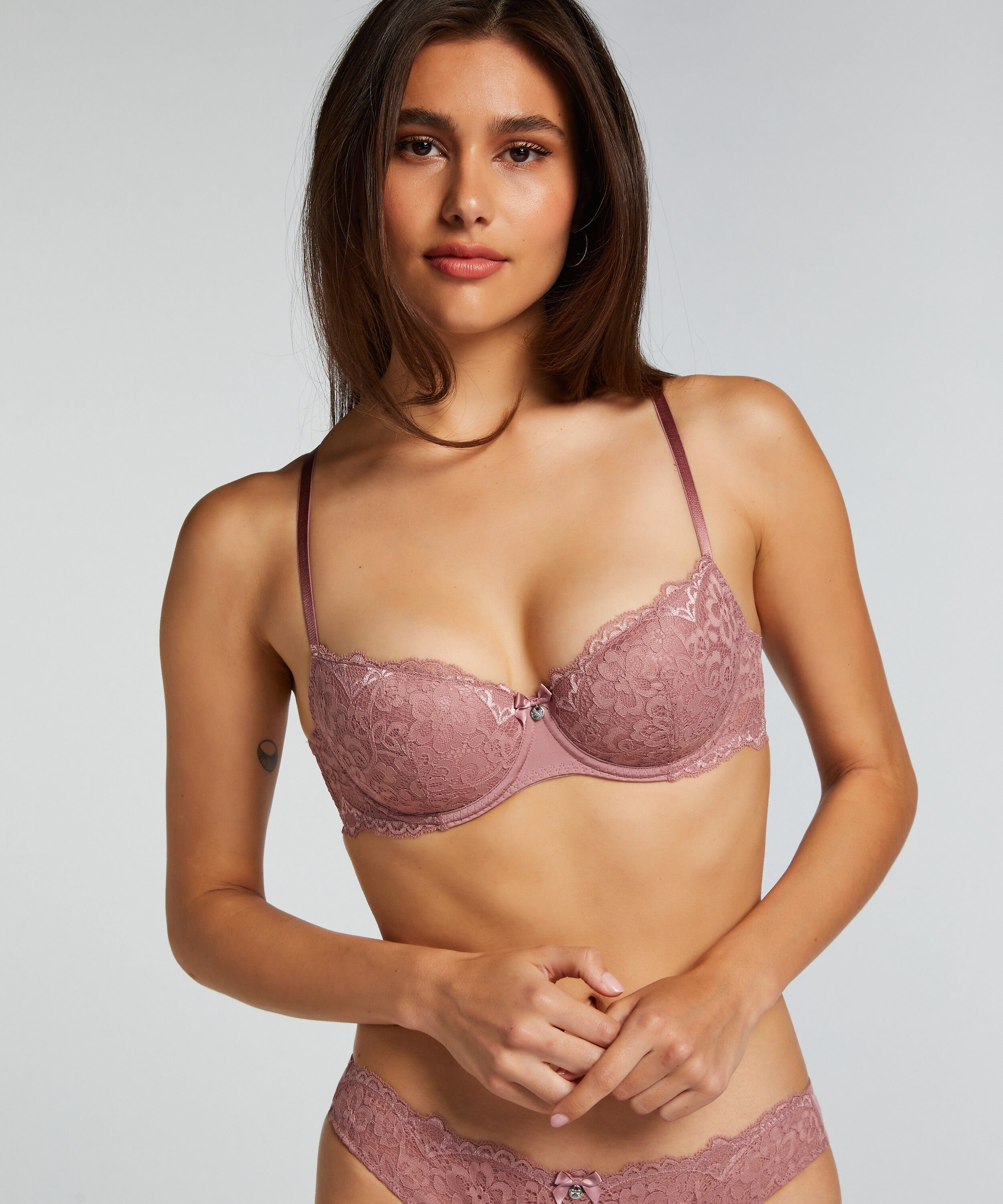 Marine Padded Underwired Bra, Pink