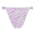 Zebra high-leg bikini bottoms, Purple