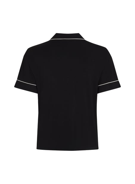 Essential Jersey Short-Sleeved Jacket, Black