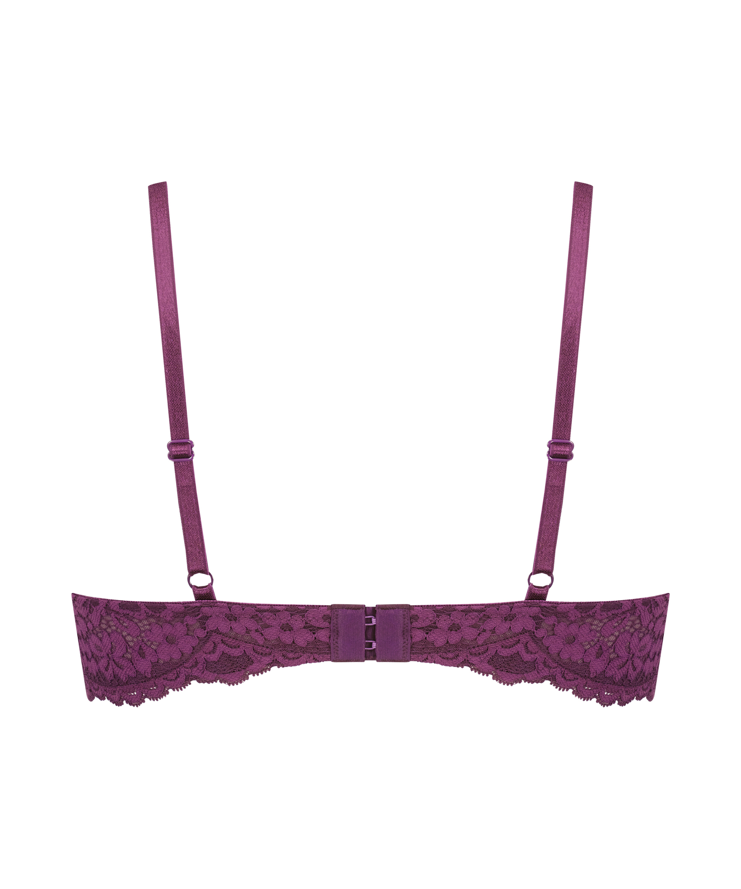 Rose Padded Underwired Bra, Purple, main