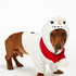 Dog's Fleece Onesie, White