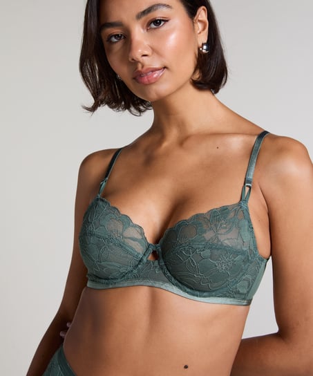 Sophia Non-Padded Underwired Bra, Green