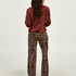Velvet pyjama set, Brown
