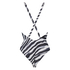 Zebra swimsuit, Black