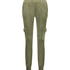Velvet Jogging Pants Cargo, Green