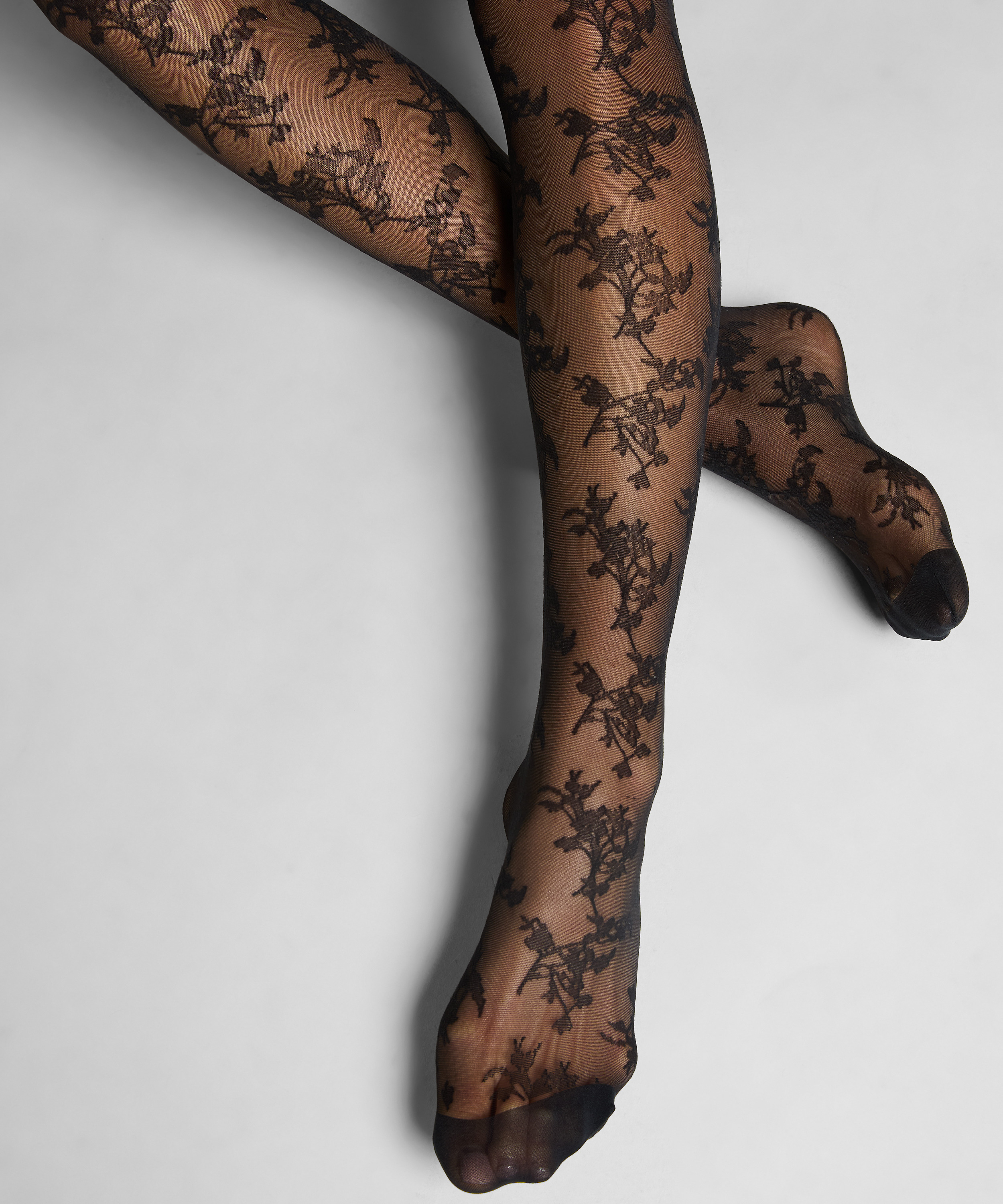 Stay Ups 15 Denier Lace, Black, main