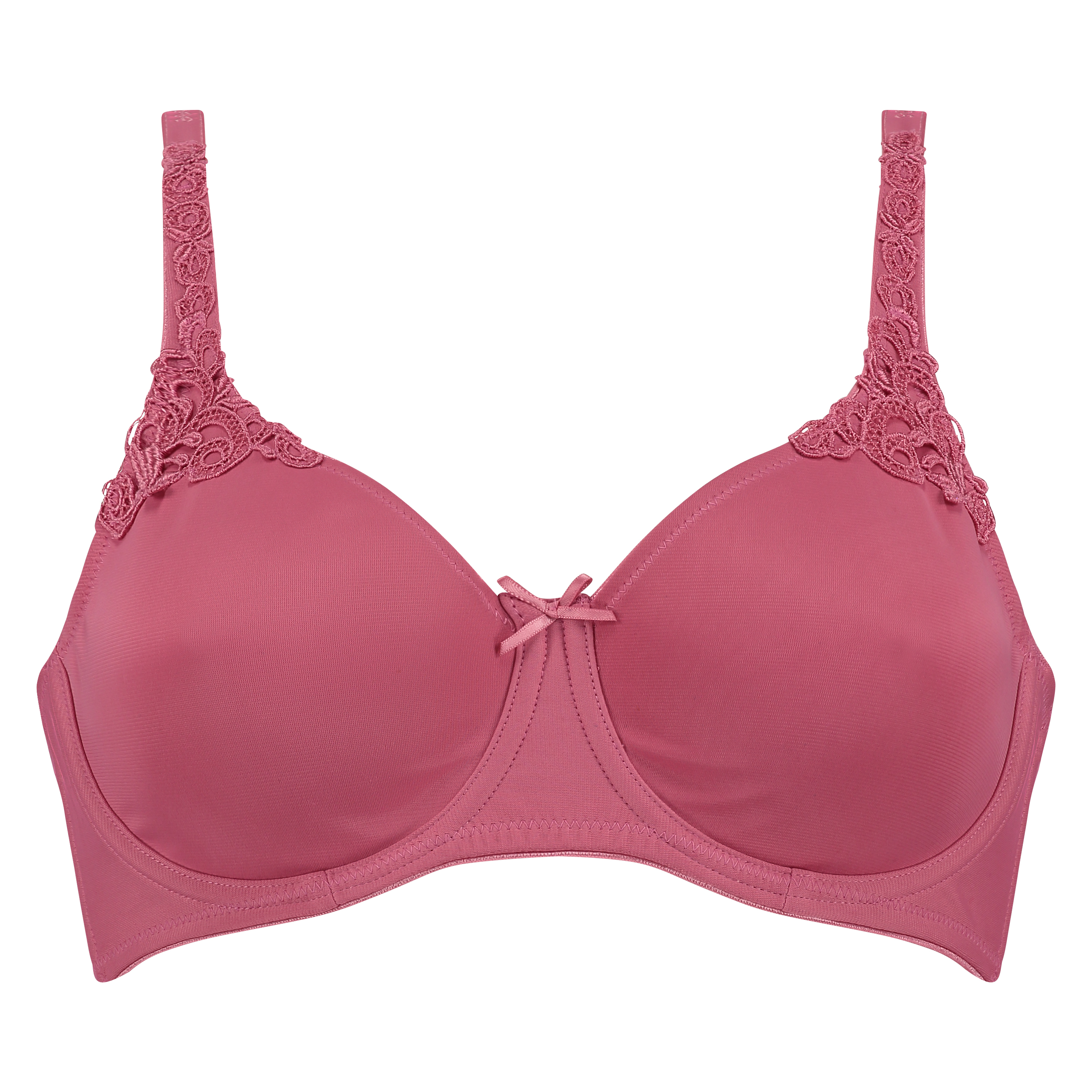 Non-Padded Underwired Minimizer Bra, Pink, main